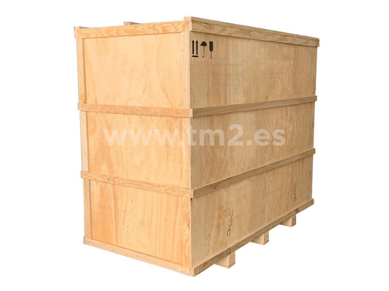 caja de madera de gran tamaño