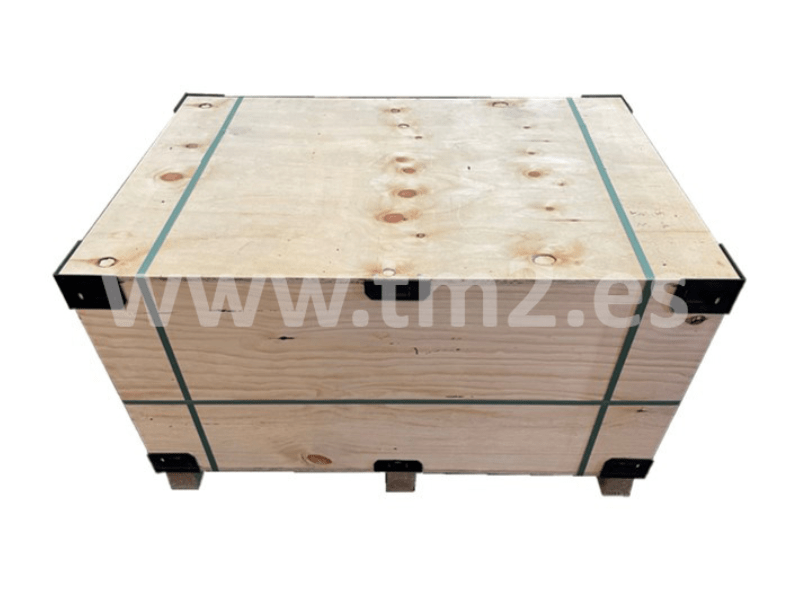 caja de madera automontable homologada para mercancías peligrosas